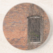 Ziegelstein, Felsen, Stein-Reihe---Alte Wand mit F
