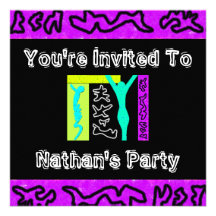 Zim ! Partie de ~ Invitation Personnalisable