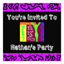 Zim ! Partie de ~ Invitations Personnalisées
