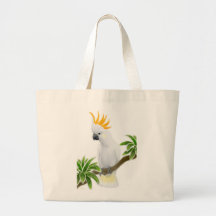 Zitronengelbe Cockatoo-Taschen-Tasche mit Haube