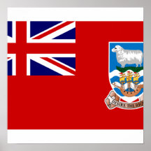 Zivile Fahne die Falklandinseln, Vereinigtes König Plakatdruck