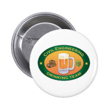 Zivile Technik-trinkendes Team Buttons