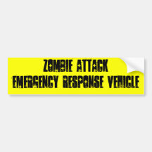 Zombie-Angriff Auto Aufkleber