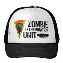 Zombie-Ausrottungs-Einheitshut Trucker Mützen
