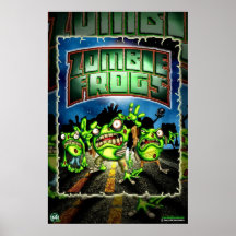 Zombie-Frosch-Plakat