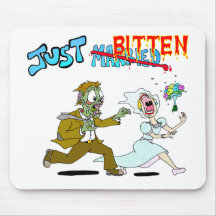 Zombie gerade verheiratet mousepad