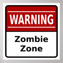Zombie-Zonen-Plakat