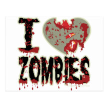Zombies des Herzens I! Postkarte