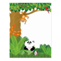 Zoo-Grenze Postkarten