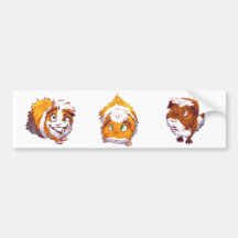 Zu neugieriges Meerschweinchen Auto Sticker