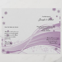 Zuckerpflaumen-Baum-Schneeflocke-lila Hochzeits-Pr Individuelle Flyer