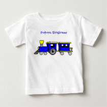 Zug und Kombüse-blauer, zukünftiger Ingenieur
