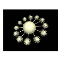 Zukünftige Raum-Blume postkarten