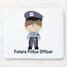 zukünftiger Polizeibeamte (Junge) Mousepads