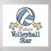 Zukünftiges Volleyball-Stern-Plakat