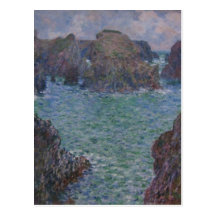 Zusammenfassender Claude Monet "Hafen-Goulphar, Sc Postkarte