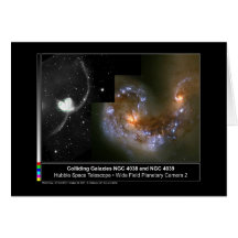 Zusammenstoßendes Galaxien Hubble Teleskop Karte