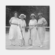 Zwanzigerjahre Tennis-Mode Magnete
