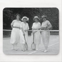 Zwanzigerjahre Tennis-Mode Mousepads