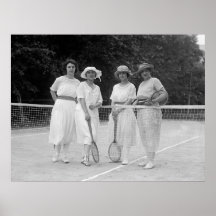 Zwanzigerjahre Tennis-Mode Plakatdrucke