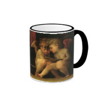 Zwei Engel, die durch Rosso Fiorentino lesen Kaffeetasse