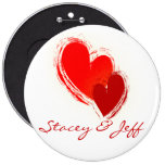 Zwei Herzen in der Liebe buttons
