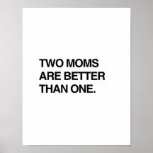 ZWEI MAMMEN SIND BESSER ALS EINE PLAKAT