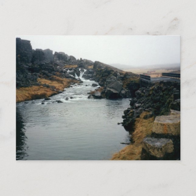 þingvellir UNESCO-Standort, Island Postkarte (Vorderseite)
