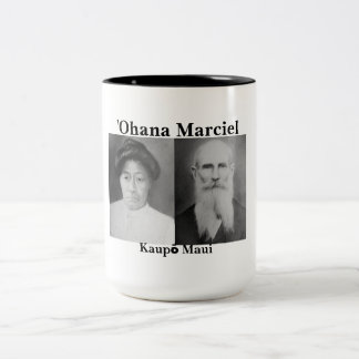 ʻOhana Marciel Schwarzes 15 Unze Zwei-Ton Tasse