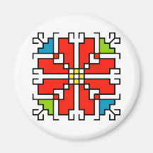 М0041 Magnet motif folklorique bulgare shevitsa ro