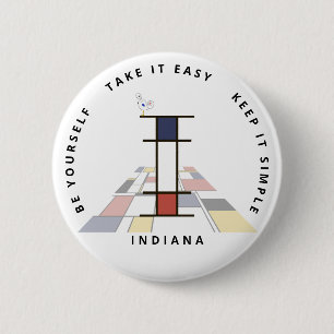 С aptivierende Neoplastik Art Monogram. Buchstabe Button