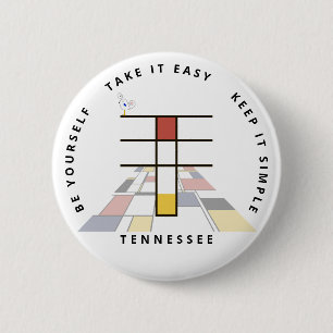 С aptivierende Neoplastik Art Monogram. Buchstabe Button