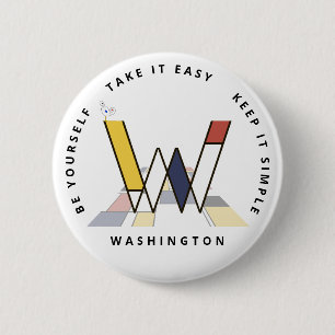 С aptivierende Neoplastik Art Monogram. Buchstabe Button