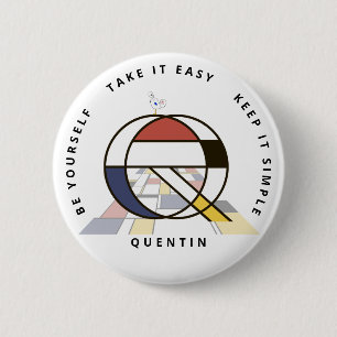 С aptivierende Neoplastik Art Monogram. Buchstabe  Button