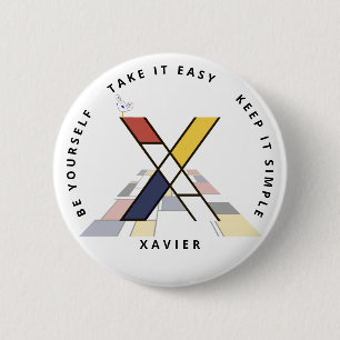 С aptivierende Neoplastik Art Monogram. Buchstabe Button