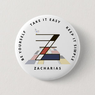 С aptivierende Neoplastik Art Monogram. Buchstabe  Button
