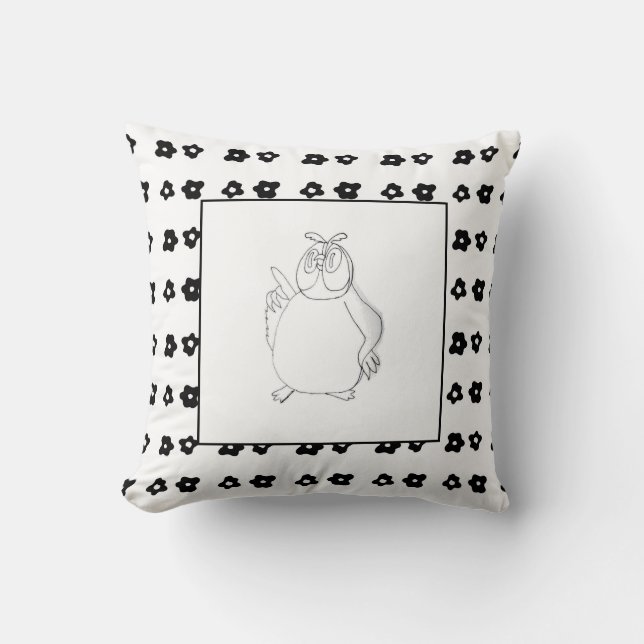 С artoon Birth Baby Boy for Kids Polka Kissen (Vorderseite)