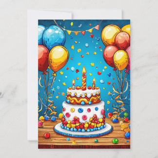 С Frühlingsballons Einladung