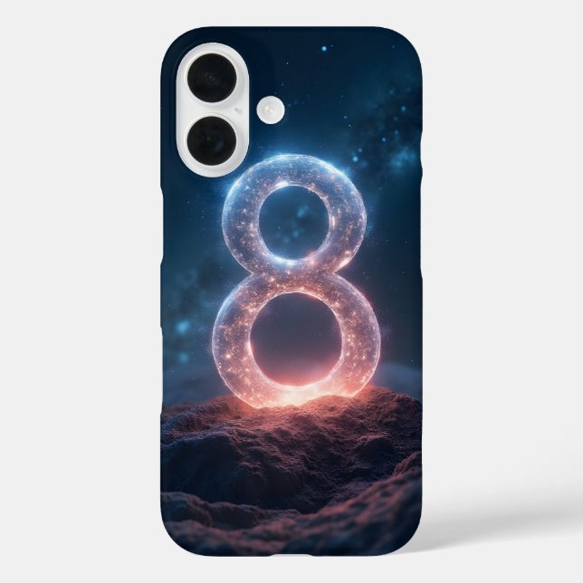 С mit Zielnummer iPhone 16 Hülle (Rückseite)