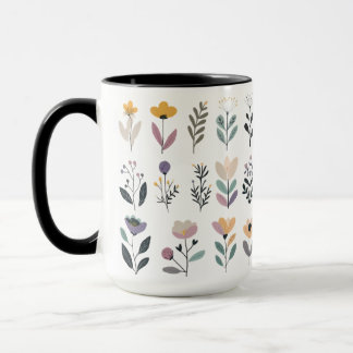 С Sammlung von VektorBlume Tasse