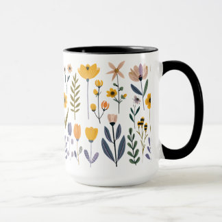 С Sammlung von VektorBlume Tasse