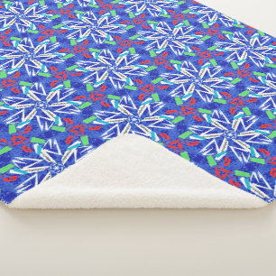 С Schneeflocken Sherpadecke