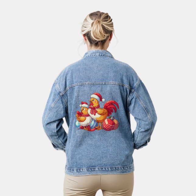 С Weihnachtsgebäck Jeansjacke (Modell)