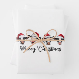 С Weihnachtskühe Mooey Xmas Heifer Highland Cow Geschenkpapier Set