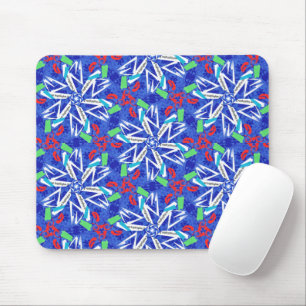 Сollage snowflakes mousepad