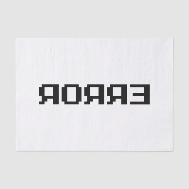 Я Я Я Ǝ | FEHLER SEIDENPAPIER (Vorderseite)