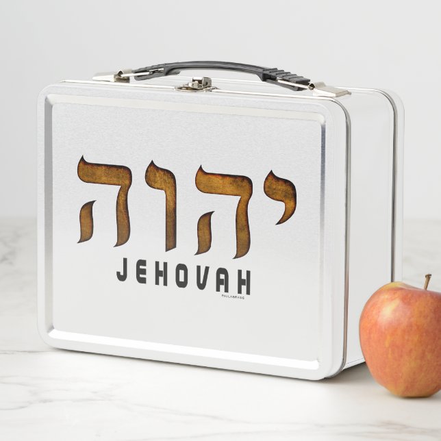 יהוה Jehovah Metall Brotdose (Beispiel)