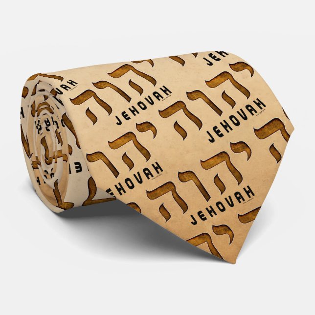 י ה ו ה Jehovah Krawatte (Gerollt)