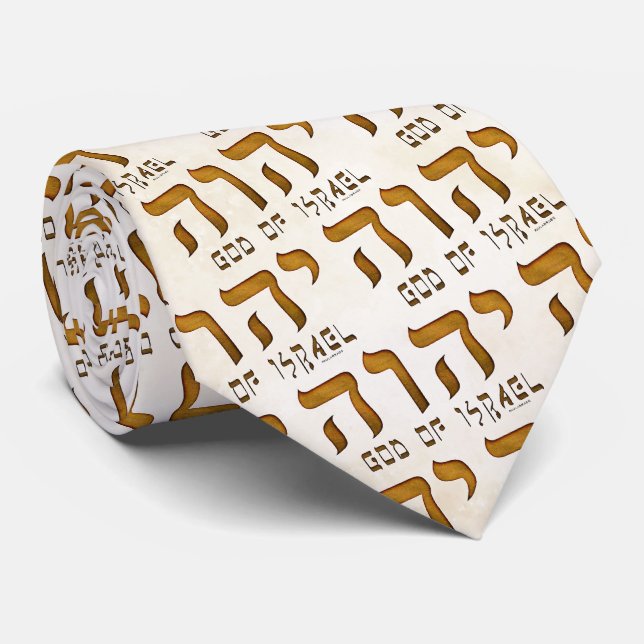 י ה ו ה Yehweh Krawatte (Gerollt)