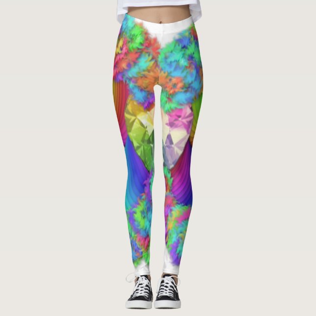 פּ וּ רִ ם Blumenkönigin Purim Vashti. Leggings (Vorderseite)